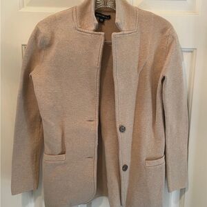 J  Crew Mercantile Womens XXS Tan knit blazer- 100% cotton